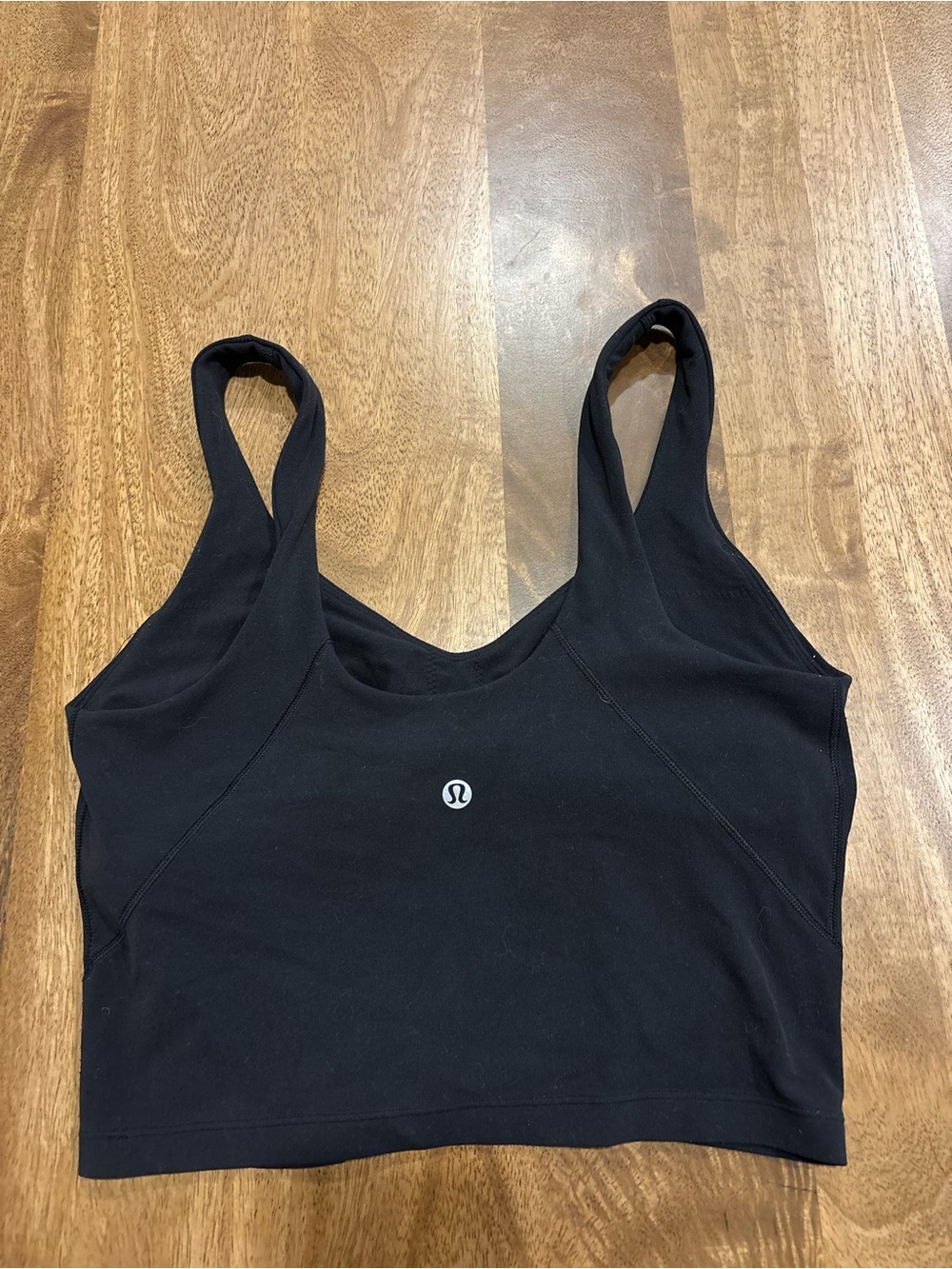 lululemon athletica Black Cropped Tank Top